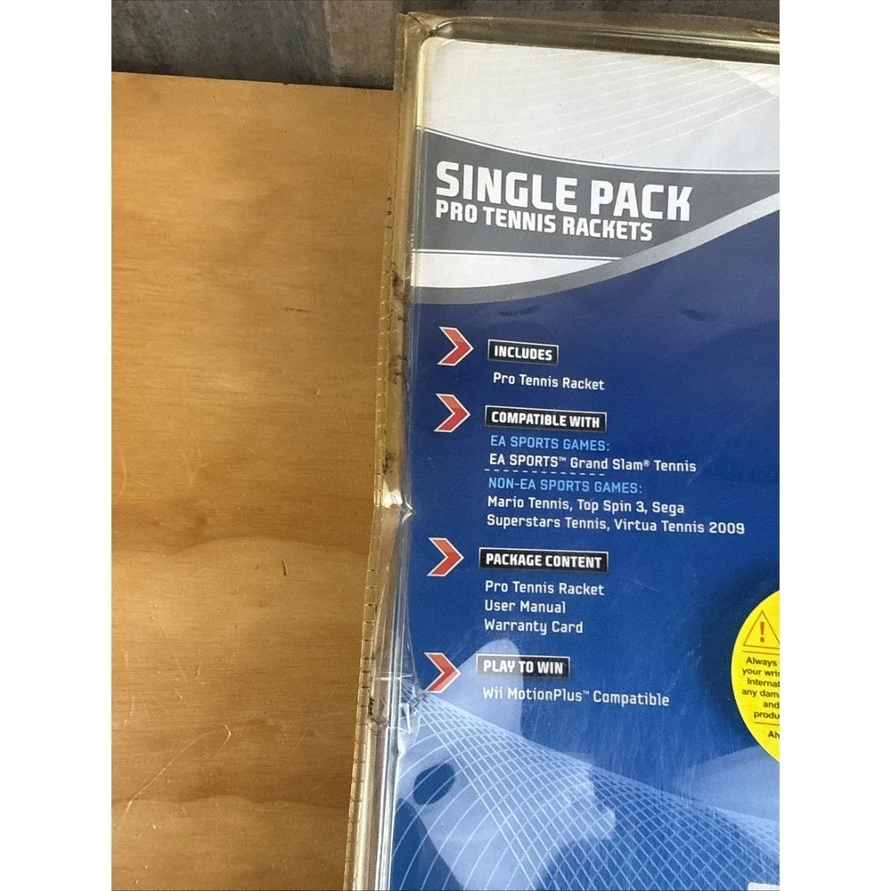 EA Sports Single Pack Pro Tennis Racket -Sealed But Old Packaging 2010 Wii